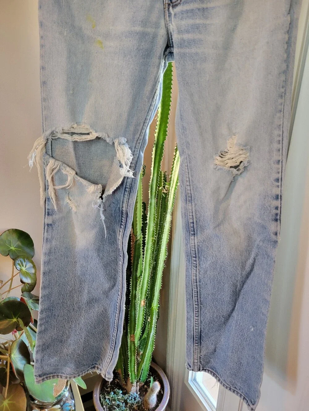 Levi's Orange Tab Vintage Straight Leg Light Wash Jeans, Size 28in